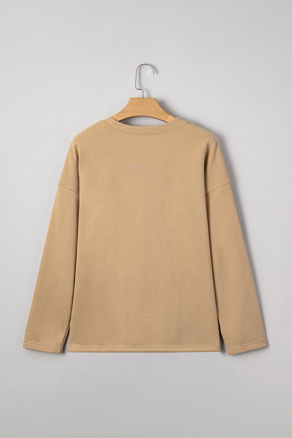 Macy Drawstring Hemline Oversize Long Sleeve Top