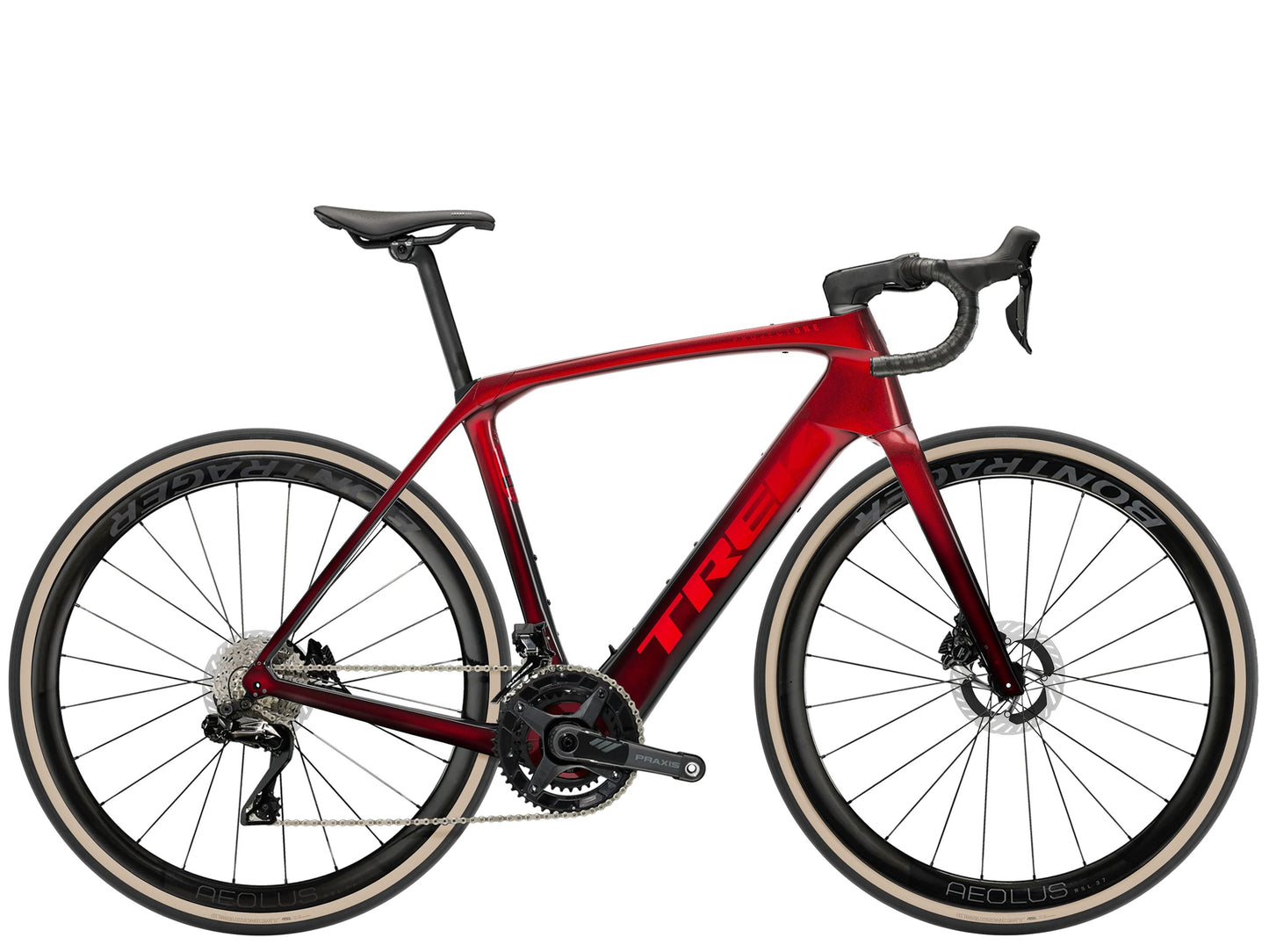 Domane+ SLR 9 US 62 Metallic Red Smoke/Red Carbon Smoke