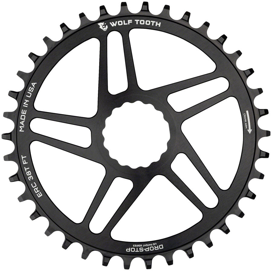 Wolf Tooth Direct Mount Chainring - 44t RaceFace CINCH Direct Mount Drop-Stop B 10/11/12-Speed Eagle Flattop Compatible BLK