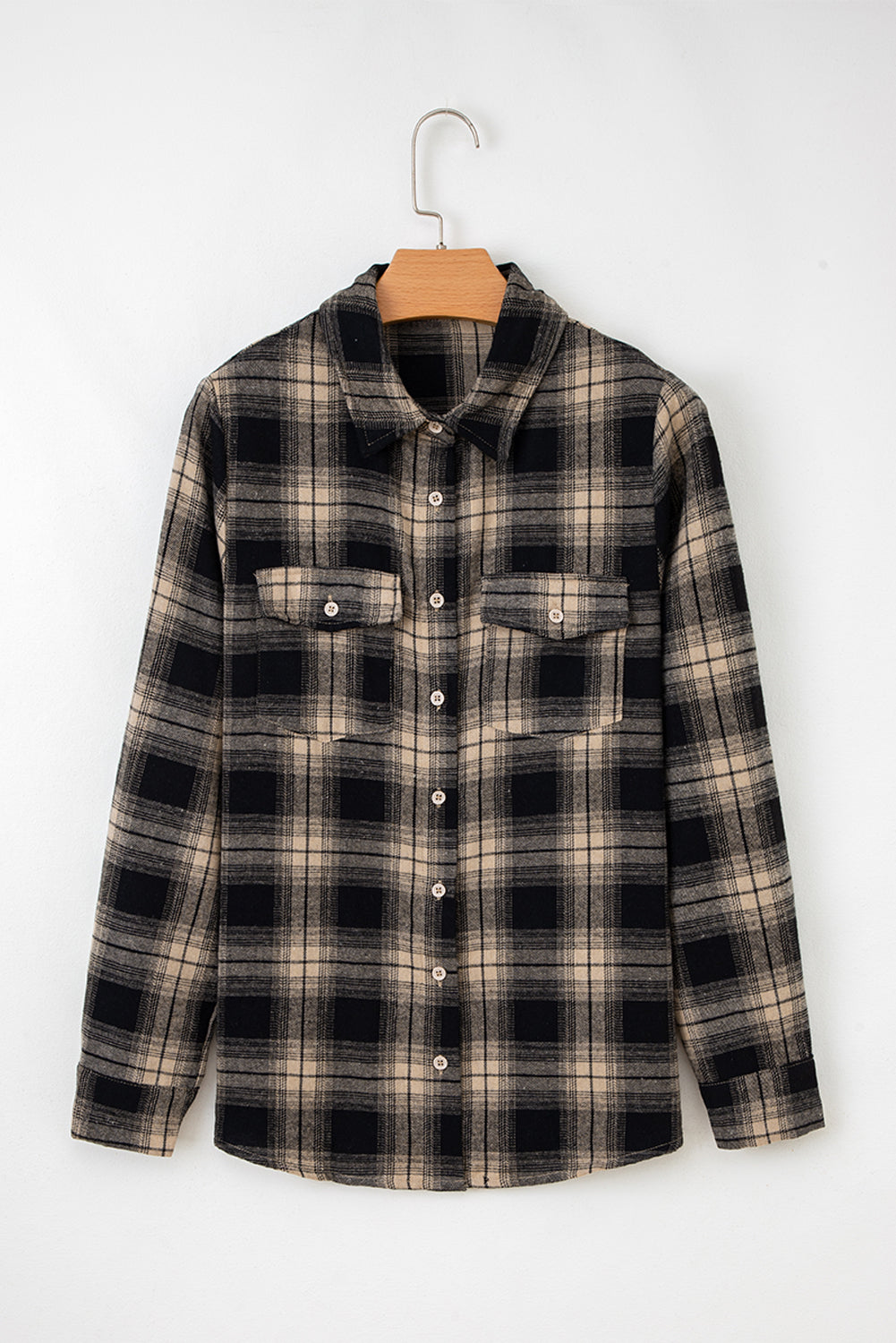 Meredith Double Flap Brushed Shacket