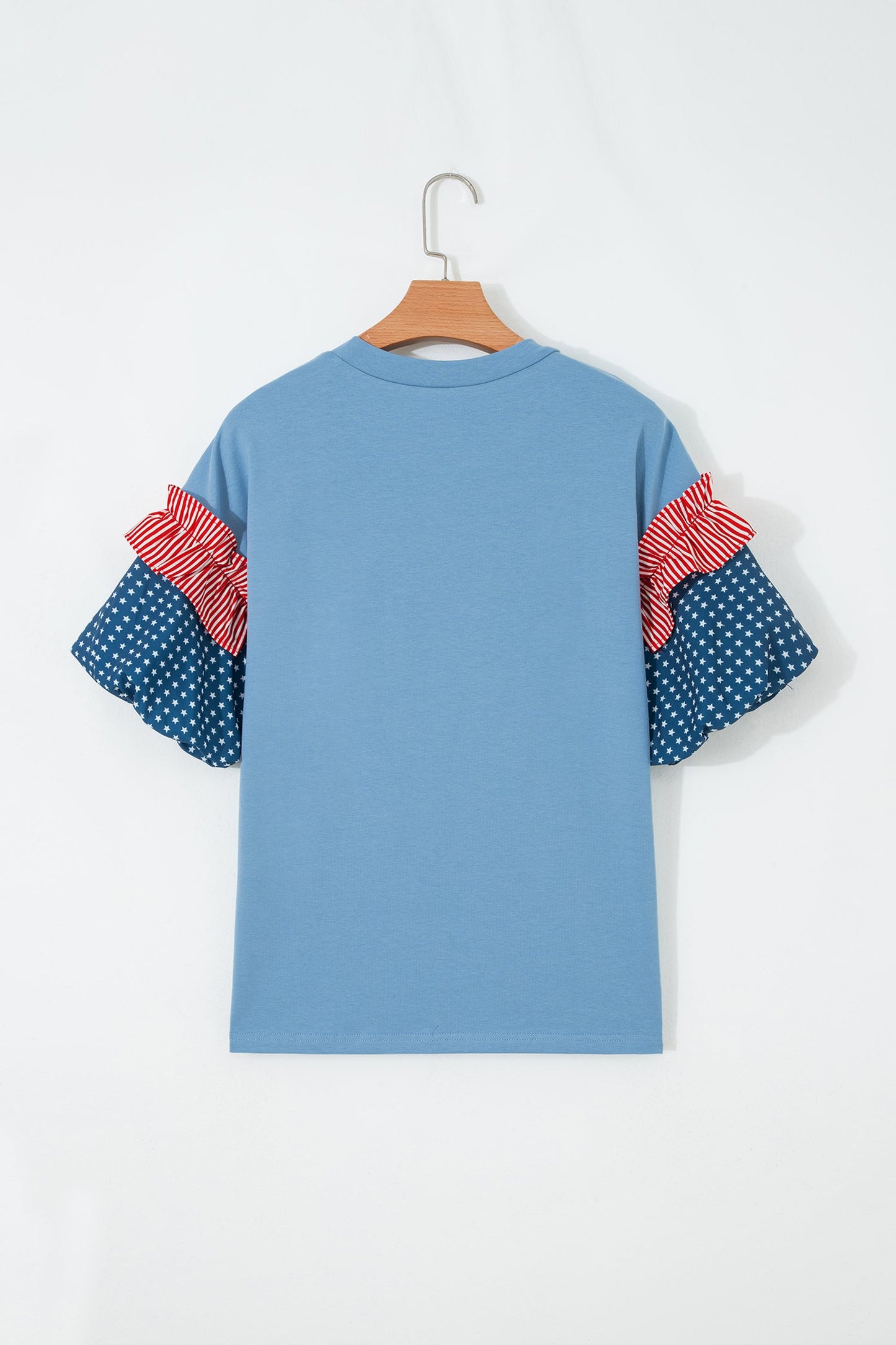 Henley Short Puff Sleeve Top