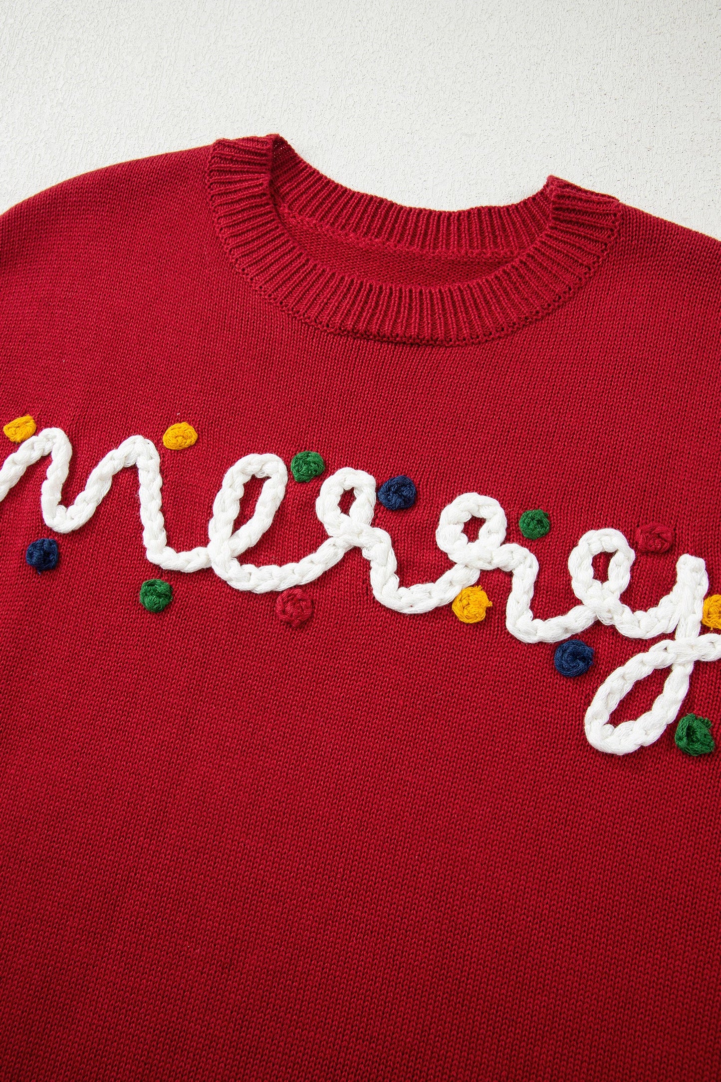 Jade Christmas Drop Shoulder Sweater