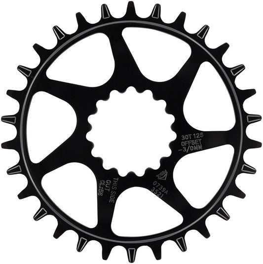 e*thirteen Helix Guidering - 30t 10/11/12-Speed 52/55mm Flip Flop CL 3/5mm Offset e*thirteen DM BLK