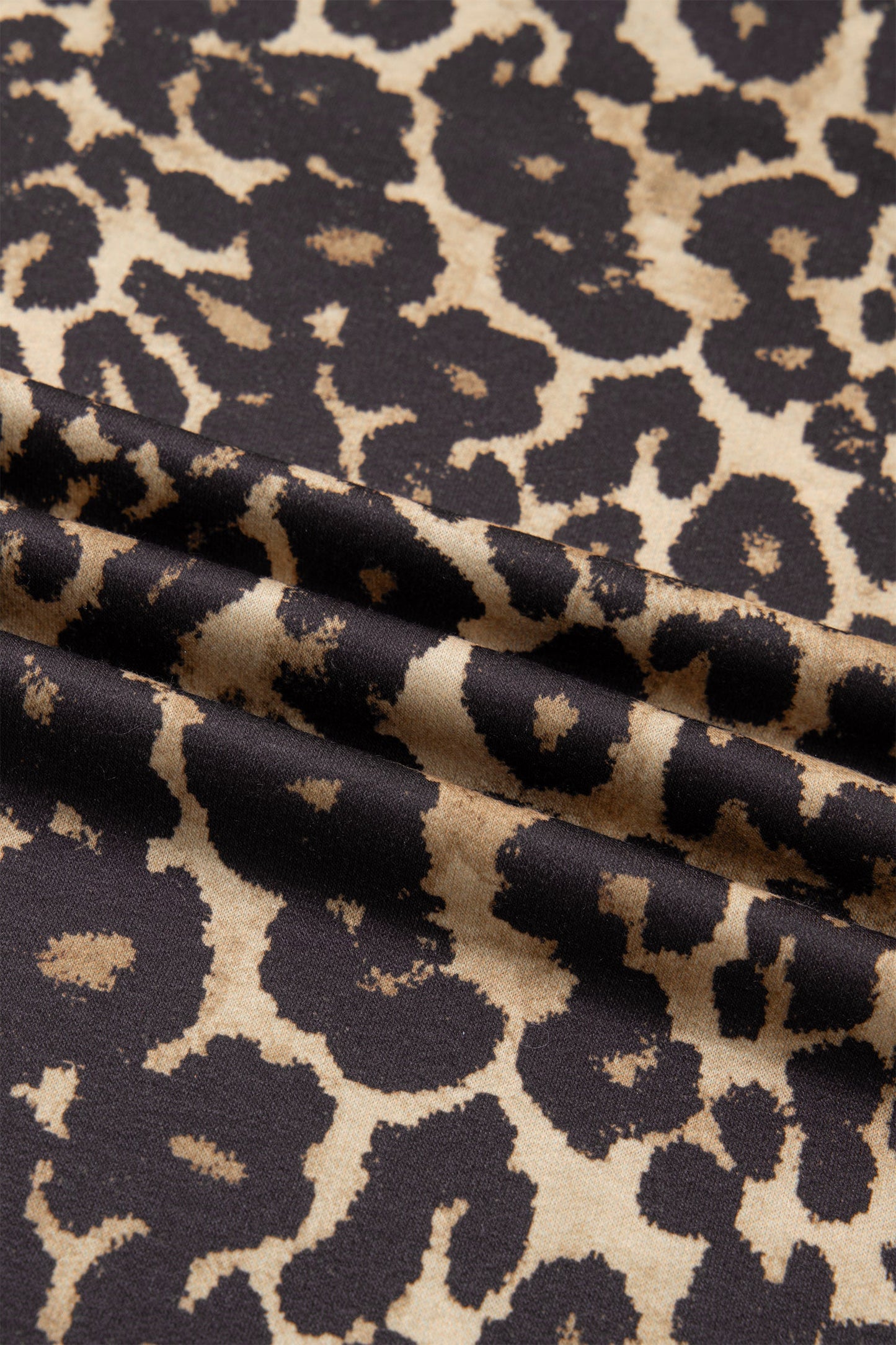 Leopard Varsity Stripe Contrast T-Shirt Dress