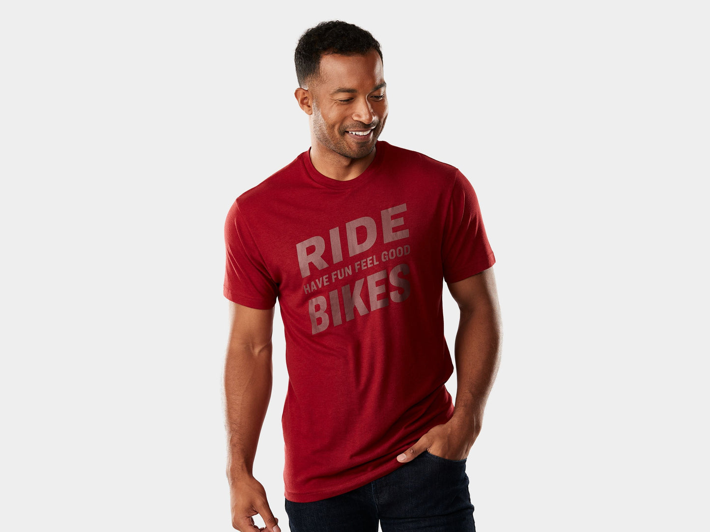 Trek Ride Bike Have Fun Feel Good Tee XX-Large DarkRed Shirt