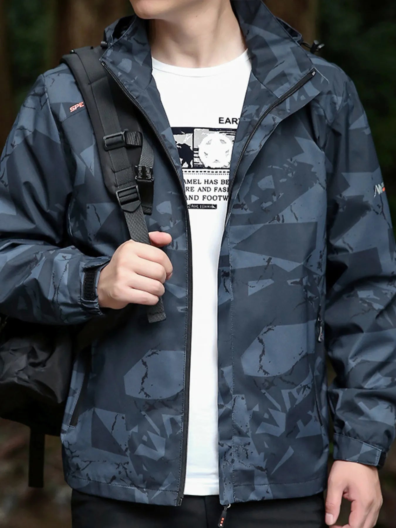 Men's Regular and Plus Size Windproof Outdoor Jacket