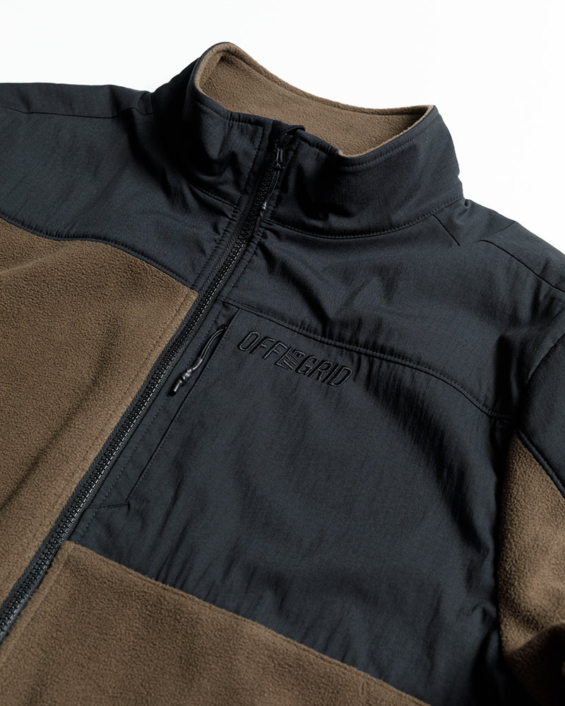 Bruin Fleece Zip Up- Major Brown