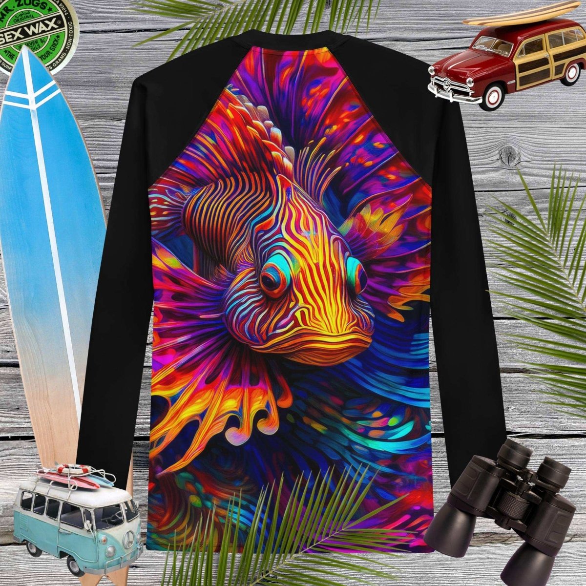 Lion Fish Rash Guard | Adult Rashie For Men | 🤙