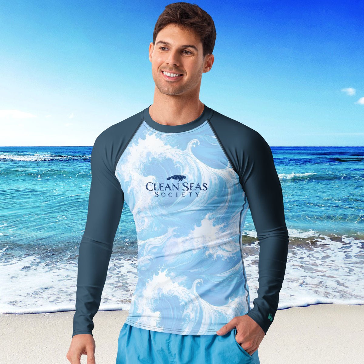 Clean Seas Society sunblock Rashie For Men 🤙