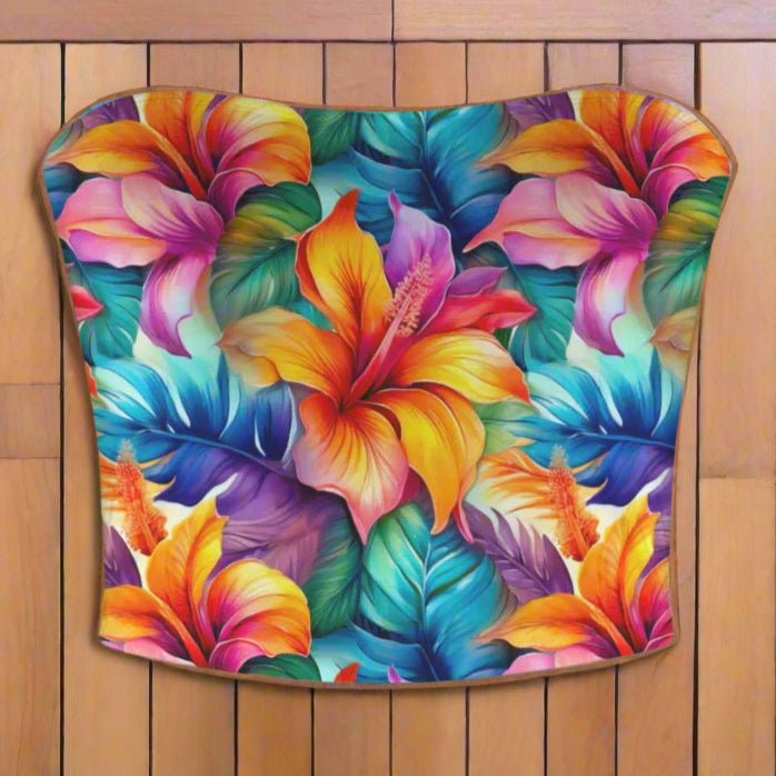 Hawaiian Flower Pattern 🌸 Tube Top