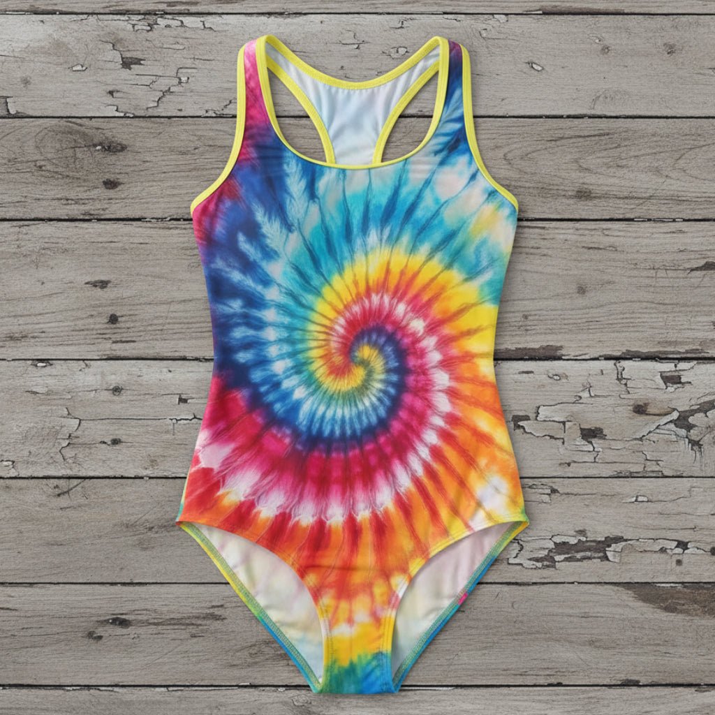 Tie-Dye Women's Racerback One Piece Swimsuit