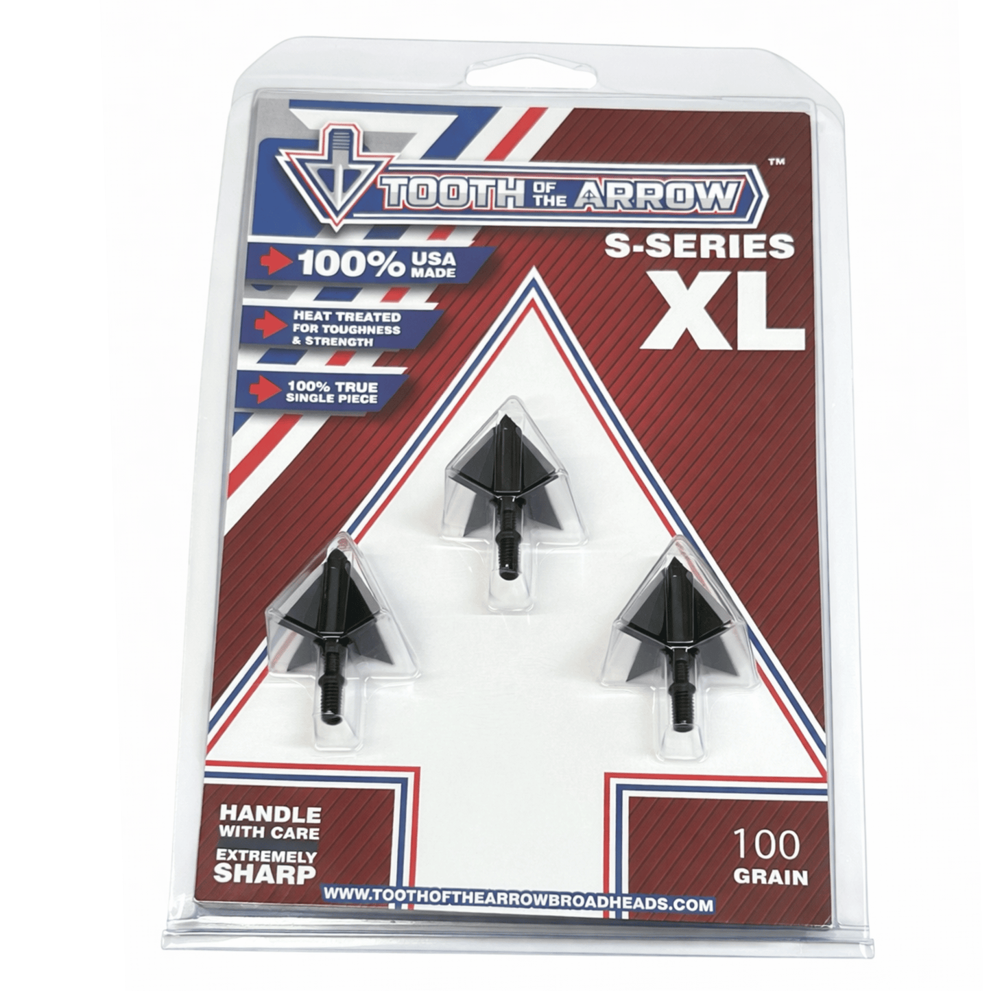 TOTA | 100 grain XL broadhead | 1-3/16-inch solid | fixed blade