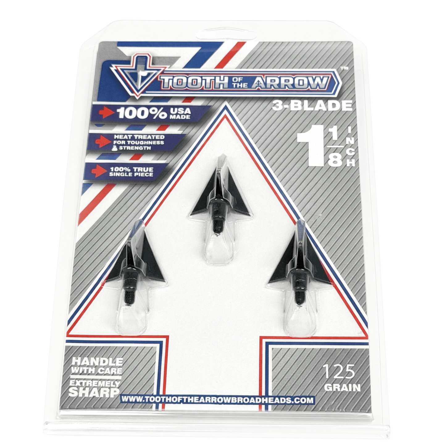 TOTA | 125 grain broadhead | 1-1/8 inch | fixed 3-blade