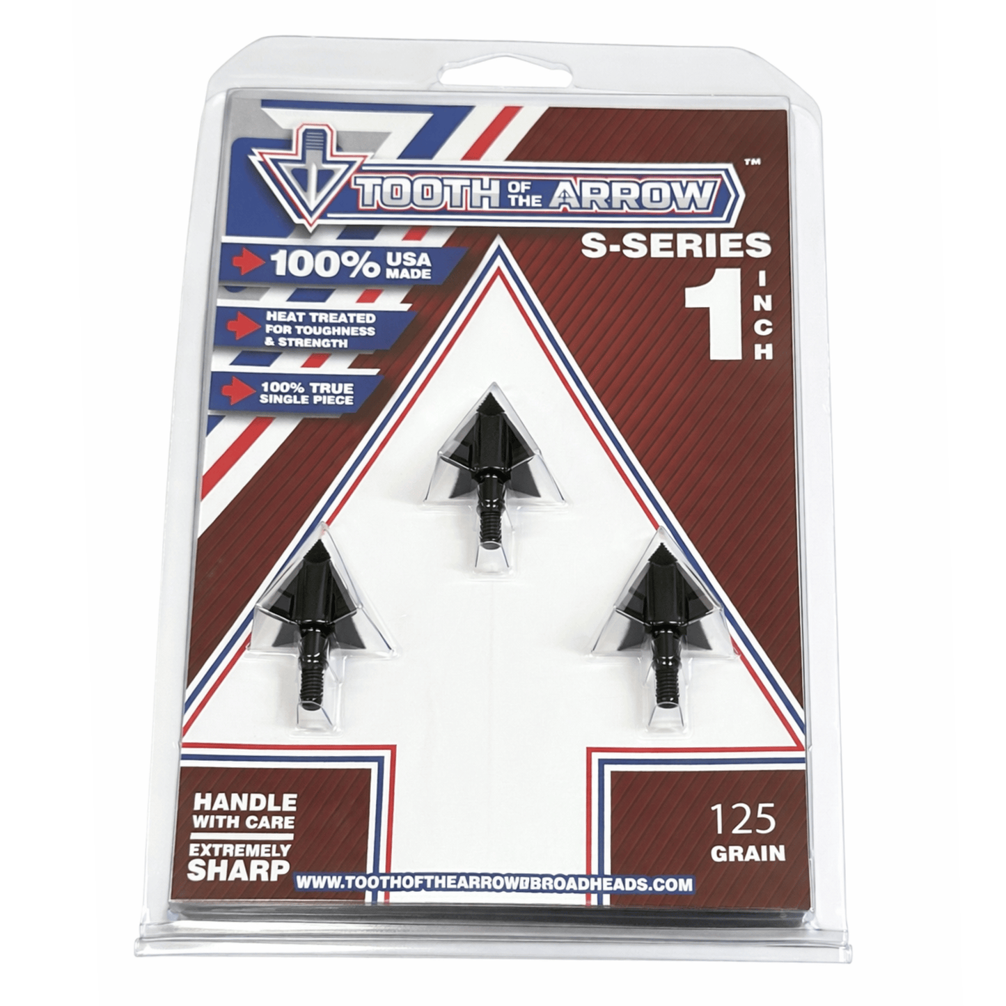 TOTA | 125 grain broadhead | 1-inch solid | fixed blade