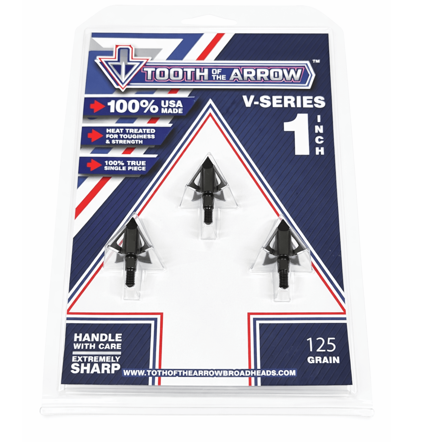 TOTA | 125 grain broadhead | 1-inch vented | fixed blade