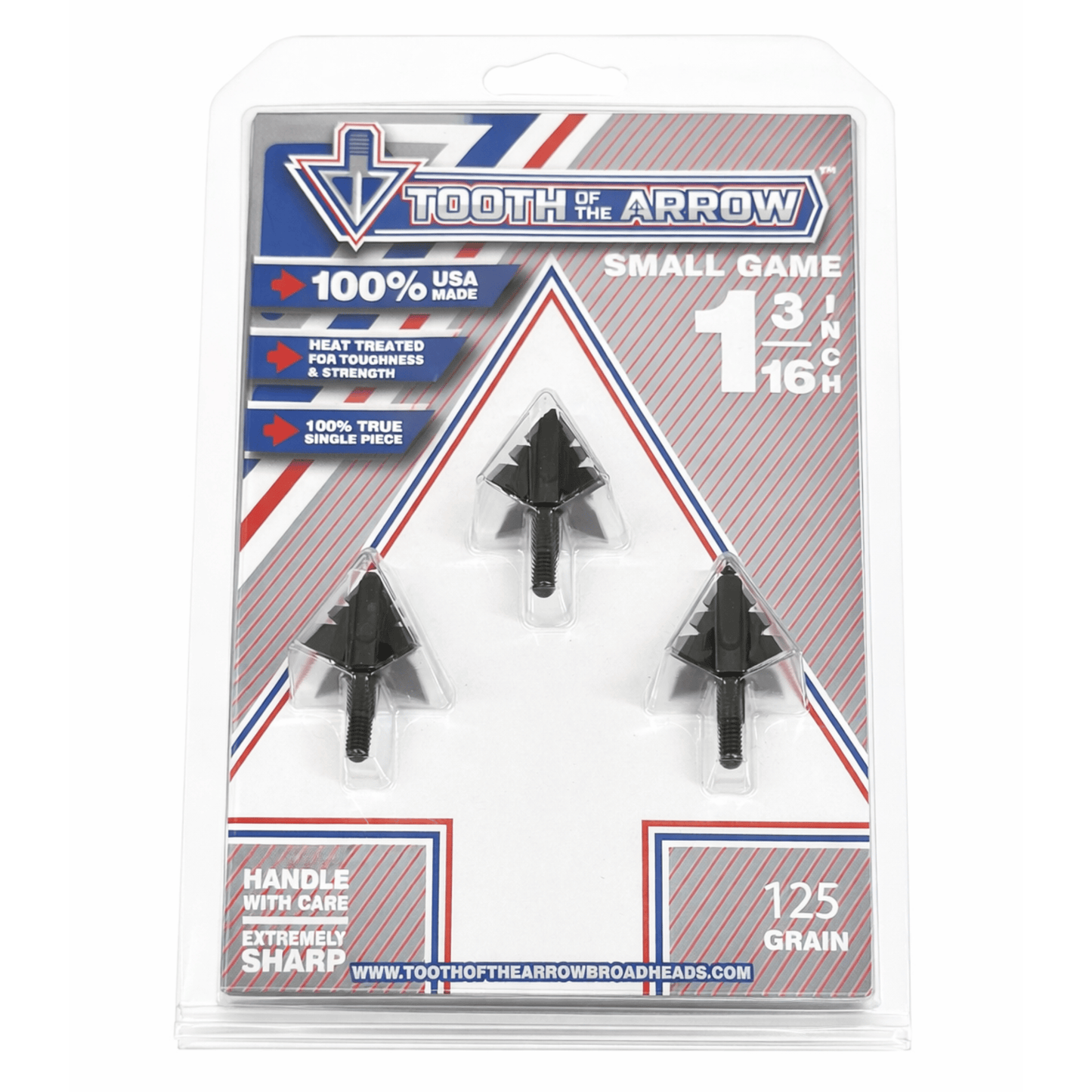 TOTA | 125 Grain Broadhead | Small Game and Turkey | Fixed Blade