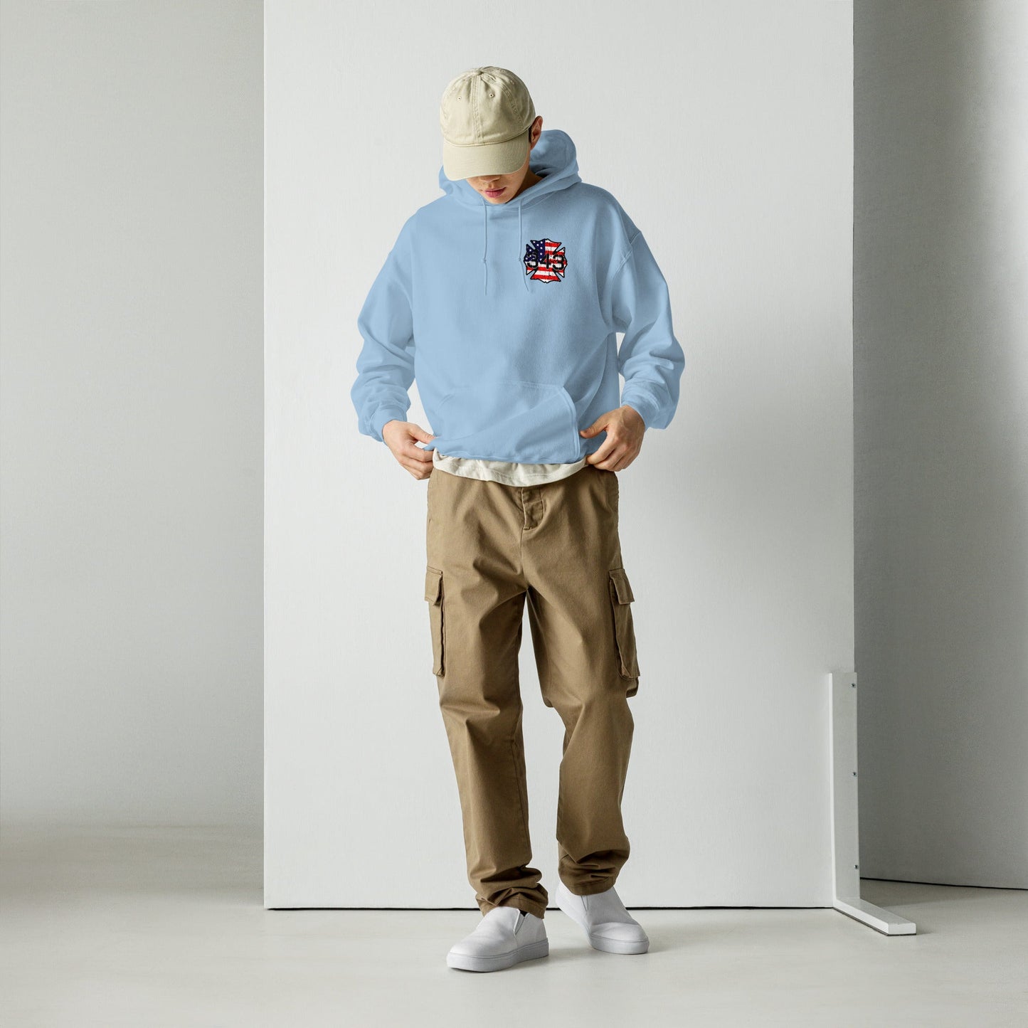 343 Never Forget Pullover Pocket Hoodie